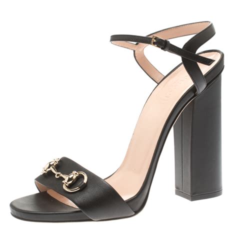 gucci block heel sandal white|designer Gucci high heel sandals.